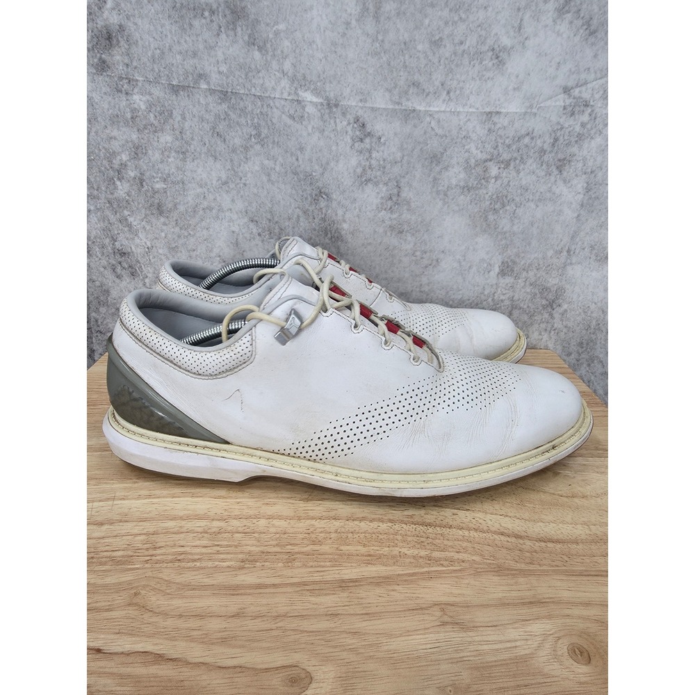 Jordan ADG 4 Golf Shoes Men 15 White Pure Platinum Spikeless Sneakers DM0103-105